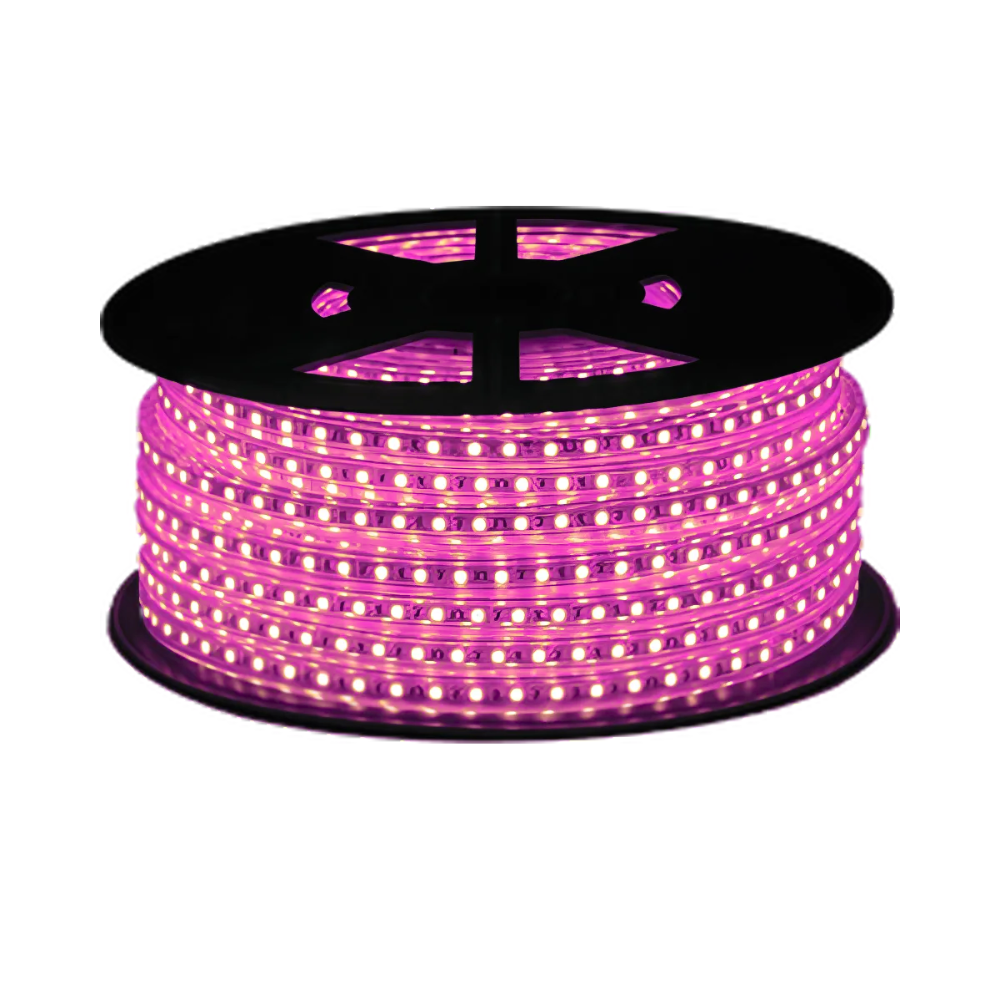 Tiras de luces LED de 120V - RGB (Rojo, Azul, Rosa, Verde, Ámbar)