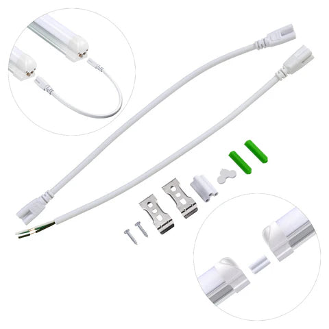 8FT LED Integrated Tube | Wattage Tunable | 5 CCT | Pack of 20.
