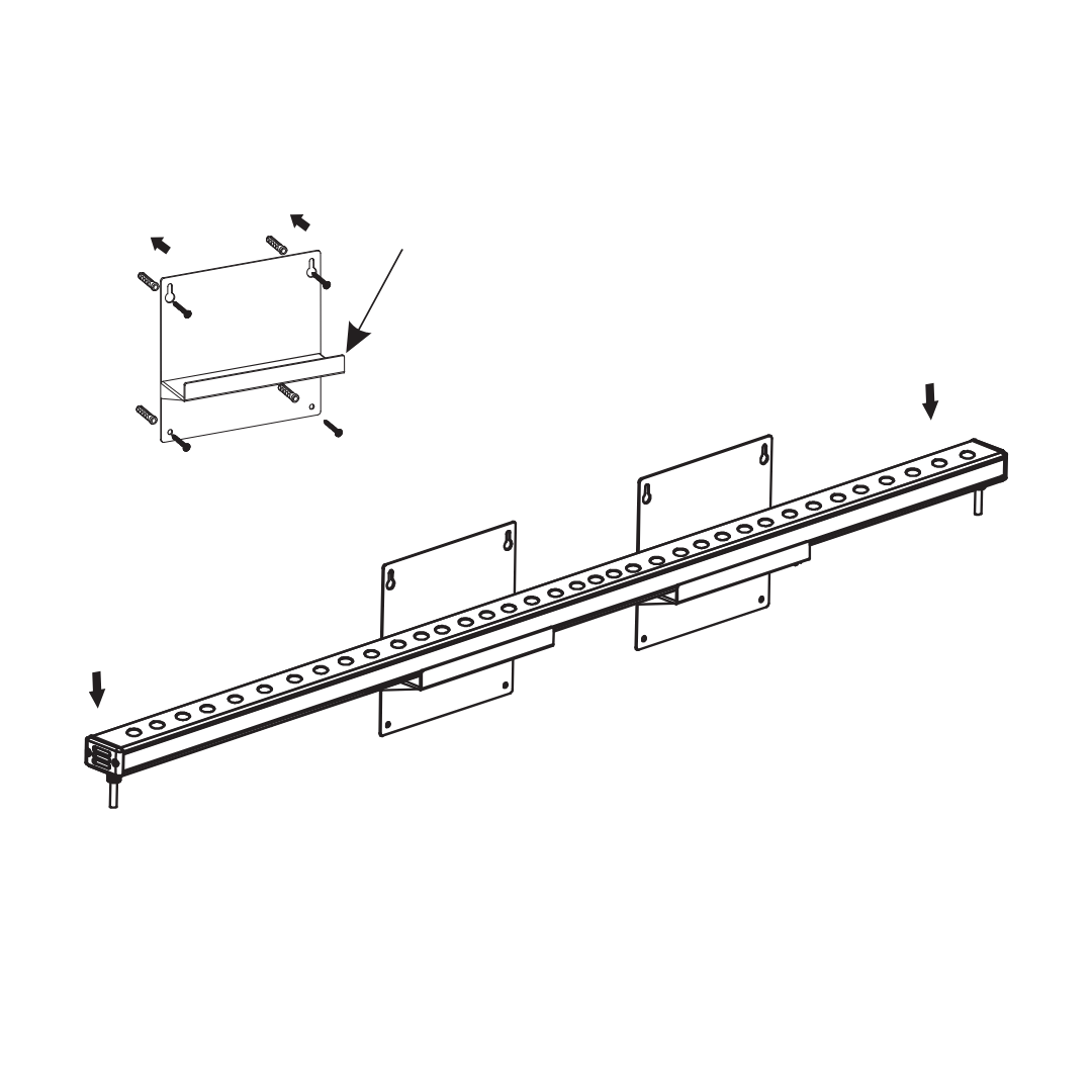 Lavador de pared de 1,2 m y 36 W (RGBW)
