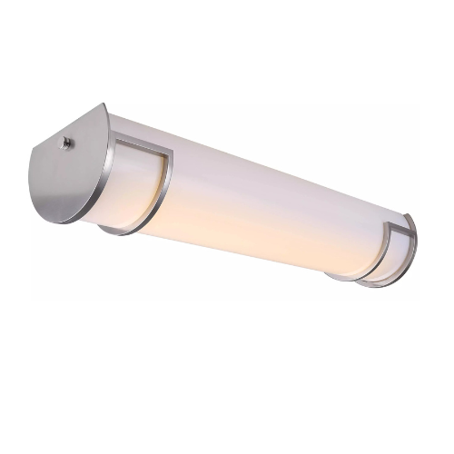Lámpara LED de tocador (24”) – 20W, 3000K, níquel cepillado