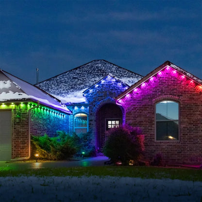 100ft Permanent Outdoor Wi-Fi RGB Lights