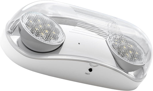 Outdoor LED Emergency Light | Adjustable | Two LED Bug Eye Head | Battery Backup