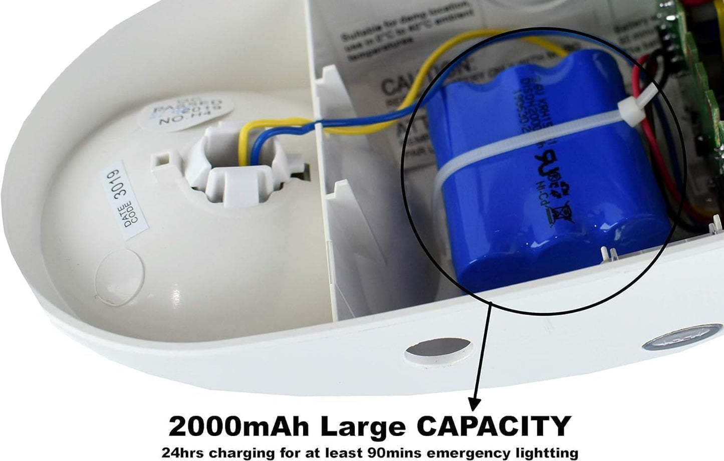 Outdoor LED Emergency Light | Adjustable | Two LED Bug Eye Head | Battery Backup