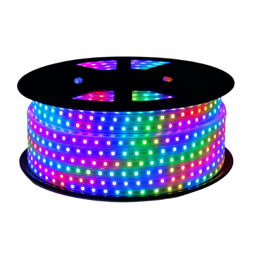 Tiras de luces LED de 120V - RGB (Rojo, Azul, Rosa, Verde, Ámbar)