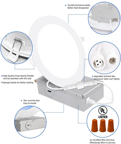 10W 4" LED Slim Downlight