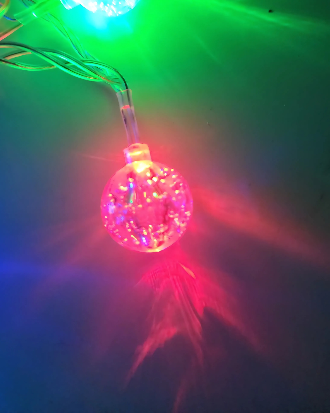 16ft Holiday RGB LED String Lights - Globe