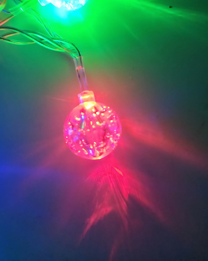 16ft Holiday RGB LED String Lights - Globe